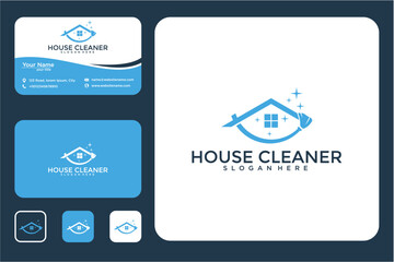Pixel Art House Cleaning Logo Design Templates And Business Cards