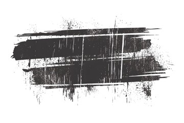 Obraz premium Grunge Vector Brush Strokes with Faded Colors on White Background