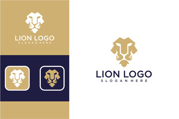 Pixel Art Lion Logo Design Variations