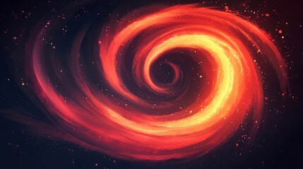 Obraz premium Cosmic spiral of light and energy in a celestial abstract design