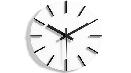 Minimalist Wall Clock Telling Time