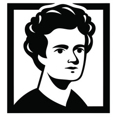 Minimalist Black Silhouette of a Man Perfect Vector Illustration for Design Projects