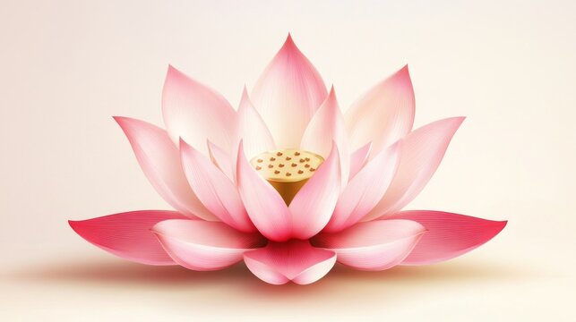 Serene lotus flower symbolizing purity and enlightenment