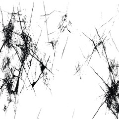 grunge and old scratched distressed overlay texture, black and white abstract old stained scratched monochrome texture, surface of grunge scratches of dusty wall or grunge texture.