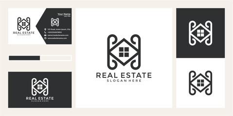 Pixelated Real Estate Logo Design