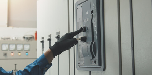 Electrical equipment maintenance service engineer Engineers carry AC voltmeters to check voltage at breaker terminals and inspect switchgear.