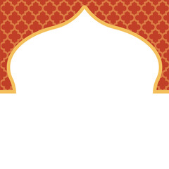 Corner arabic pattern element design
