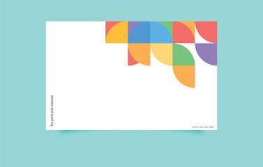 Geometric Colorful Pride Month Banner - stylish template for social media and print. Editable image. Vector.