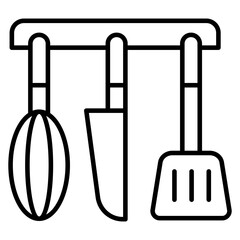 Kitchen Tools Outline Icon