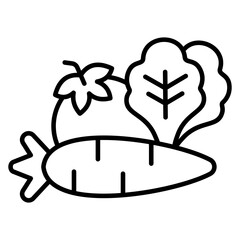 Vegetables Outline Icon
