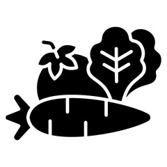 Vegetables Glyph Icon