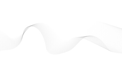 Abstract halftone flowing wavy colorful gradient dots shape isolated on transparent background. Digital future technology concept. Design for web design, music, cover, technology, science, data