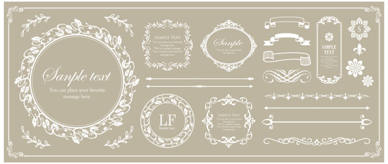 アンティークなフレームデザイン