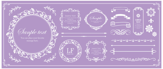 アンティークなフレームデザイン