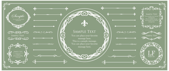 アンティークなフレームデザイン