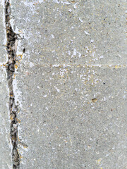 Closeup texture of gray weathered concrete wall