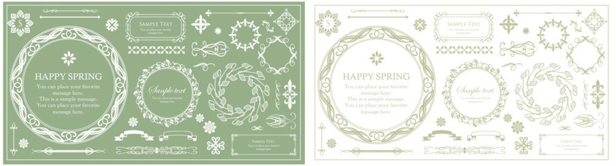 アンティークなフレームデザイン