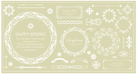 アンティークなフレームデザイン