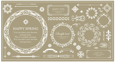 アンティークなフレームデザイン