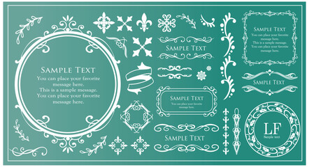 アンティークなフレームデザイン