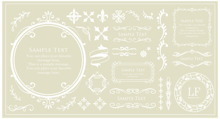 アンティークなフレームデザイン