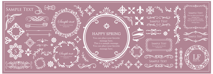 アンティークなフレームデザイン