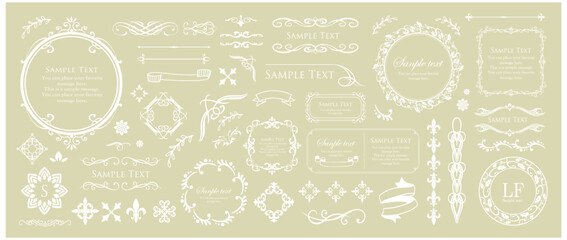 アンティークなフレームデザイン