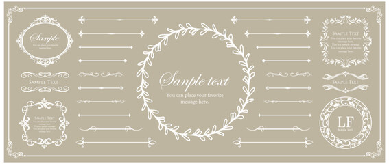 アンティークなフレームデザイン