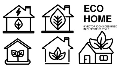 eco home  icon vector illustration concept