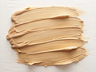 Abstract Beige Food Photography Background: Soft Paint Strokes Texture