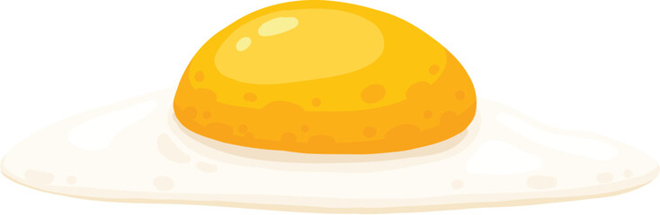 Raw boiled egg. Cartoon chicken or quail egg carton tray pack, eco protein meal breakfast half fried fresh yolk in brown eggshell, poultry natural food vector illustration of protein yolk breakfast