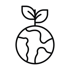 Icon Vector Mother Earth Day Design