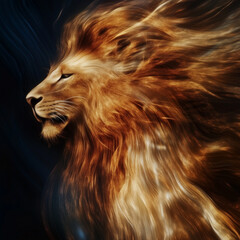 Naklejka premium modern zodiac sign illustration with trendy blur effect
