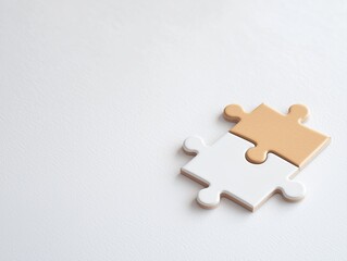 Obraz premium abstract of a puzzle piece, Finding the Solution