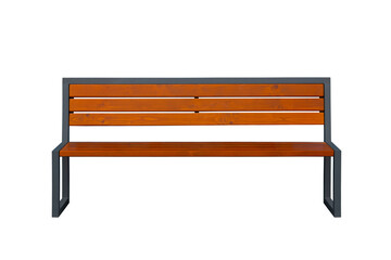 park bench isolated on white background. outdoor furniture