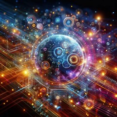 Obraz premium Advancing AI and IoT Integration: Revolutionizing Smart Technologies for Future Innovation
