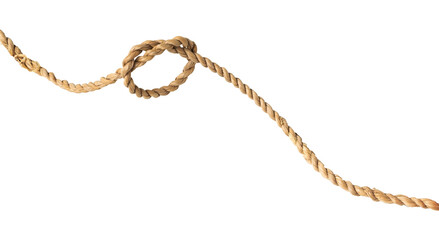 rope with knot isolated
