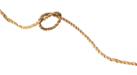 rope with knot isolated
