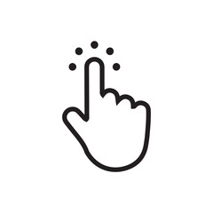 Mouse click cursor. Hand Cursor. Black single icons. Click icons. Vector illustration eps 10