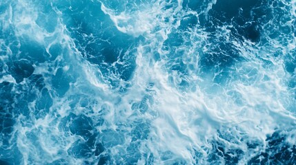 Swirling turquoise waves, abstract ocean backdrop with dynamic movement, perfect for calming designs or aquatic themes.