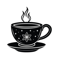 cup of tea vector illustration