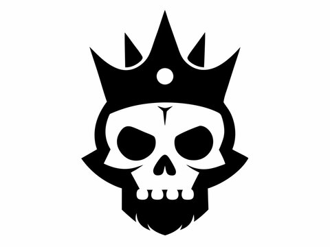 recommend clip art: Skull Wearing a Crown silhouette,King crown on skull clipart