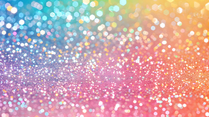 Colorful Glitter Bokeh with Soft Gradient Sparkles