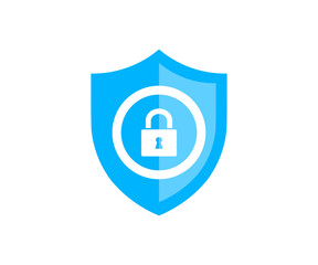 Shield symbolizes cyber security attack protection icon. Concept of internet privacy, cyber protection and antivirus vector design and illustration.

