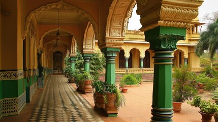 Architecture of Bangalore Palace: A Famous Heritage Building in the Green City of Bangalore, Asia