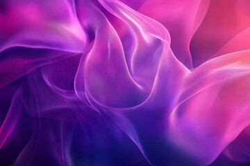 Obraz premium Abstract Magenta and Purple Silk Fabric with Flowing Waves and Smooth Velvet Texture