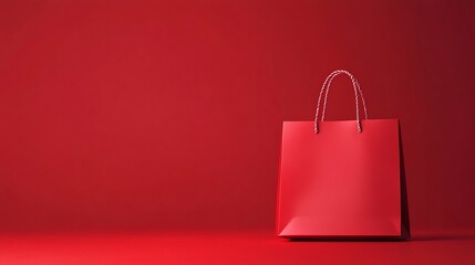 a red bag with a handle