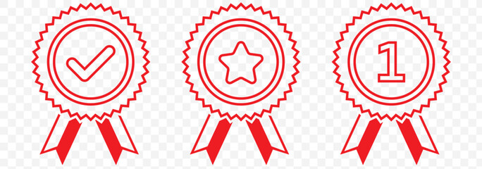 Certified Medal Icon. Approved certified icon. Certified seal . EPS 10.