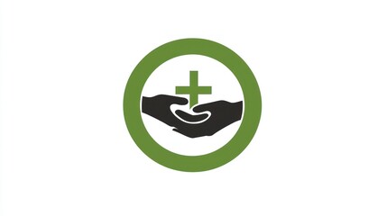 Helping Hands Symbol White Background