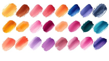 Colorful watercolor brushstrokes creating a vibrant palette